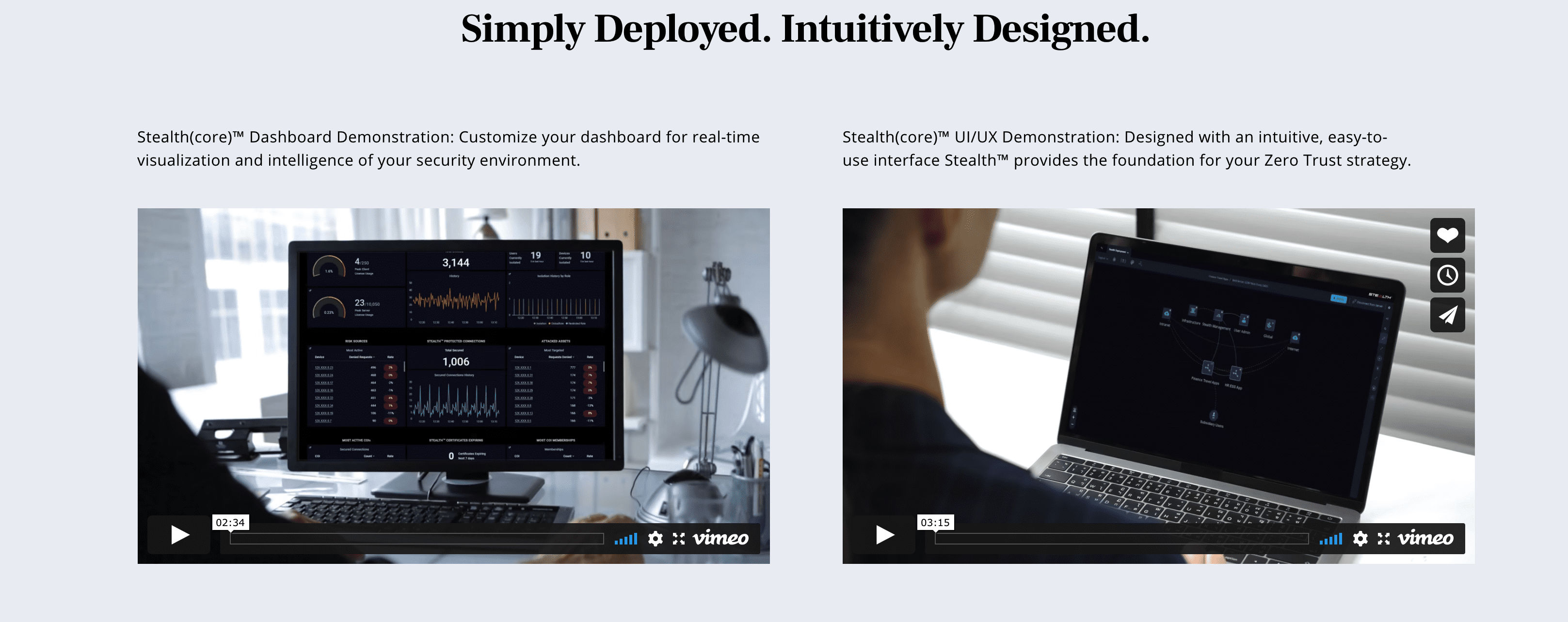 Human element in Unisys custom video thumbnails